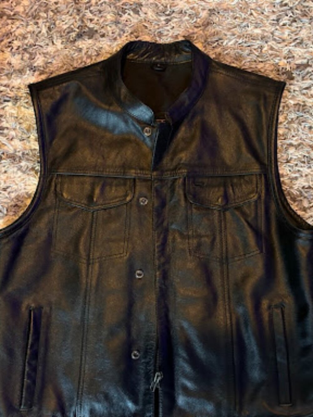 Milwaukee Leather Men’s Biker Motorcycle Vest - Size L